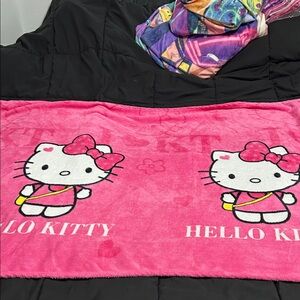 Hello Kitty Vibrant Pink Throw Blanket